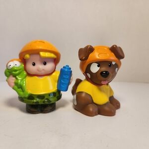 Fisher Price Little People Eddie Skateboarder and Spotted Dog